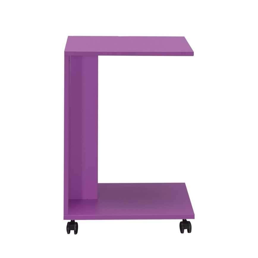 Side table 65x35 cm purple