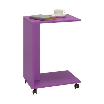 Side table 65x35 cm purple
