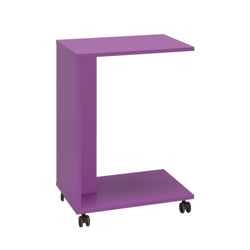 Side table 65x35 cm purple