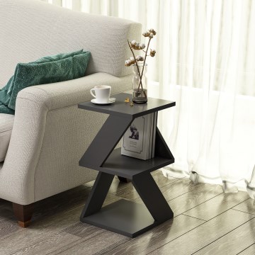 Side table ALBENI 50x30 cm anthracite