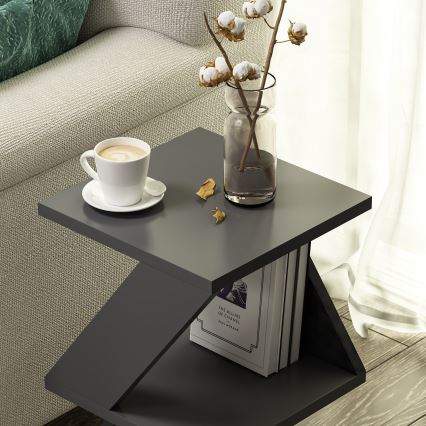 Side table ALBENI 50x30 cm anthracite