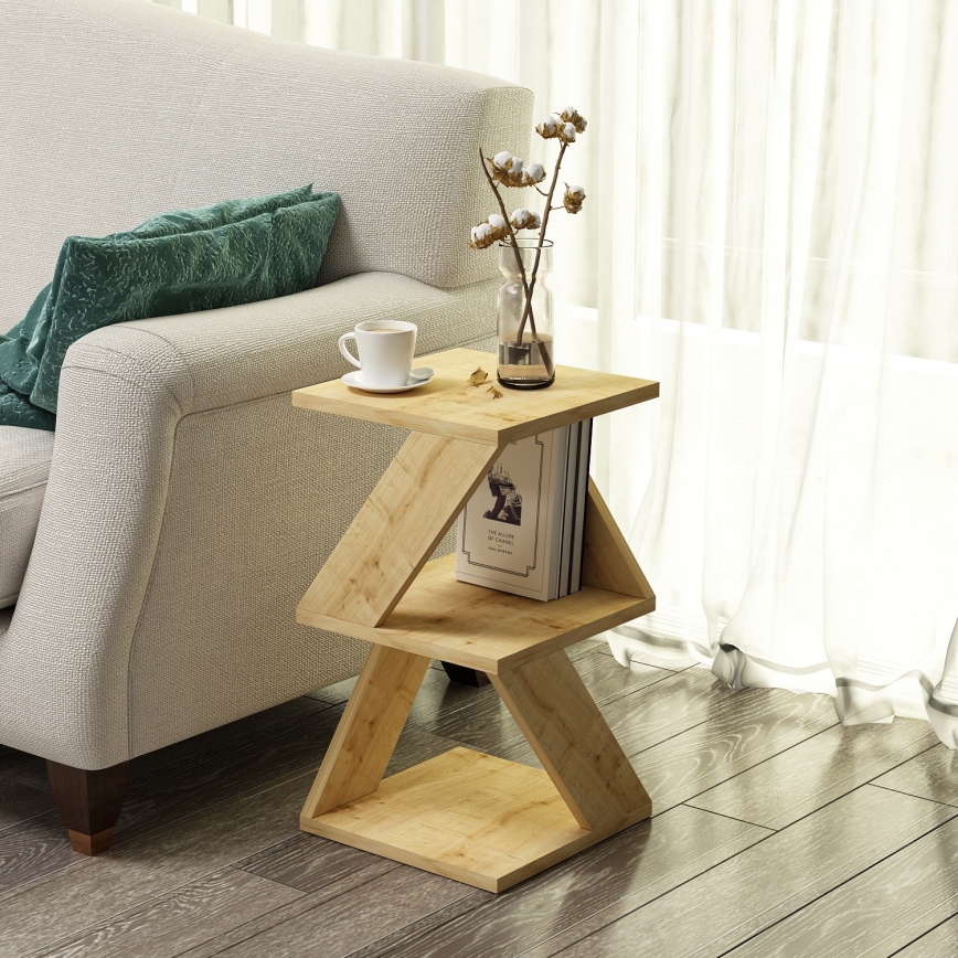 Side table ALBENI 50x30 cm brown
