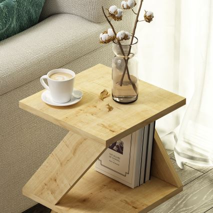Side table ALBENI 50x30 cm brown