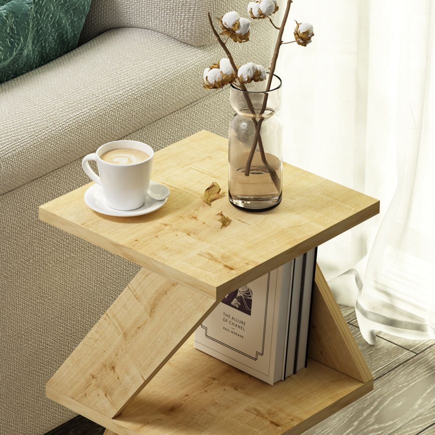 Side table ALBENI 50x30 cm brown