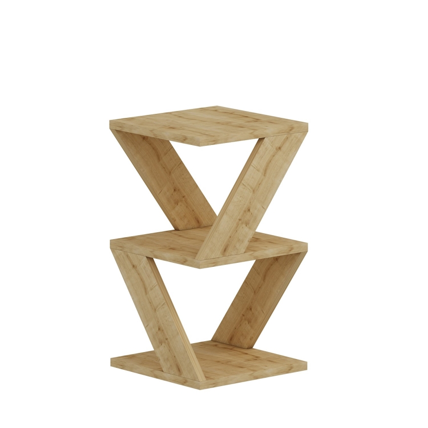 Side table ALBENI 50x30 cm brown