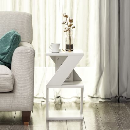 Side table ALBENI 50x30 cm white