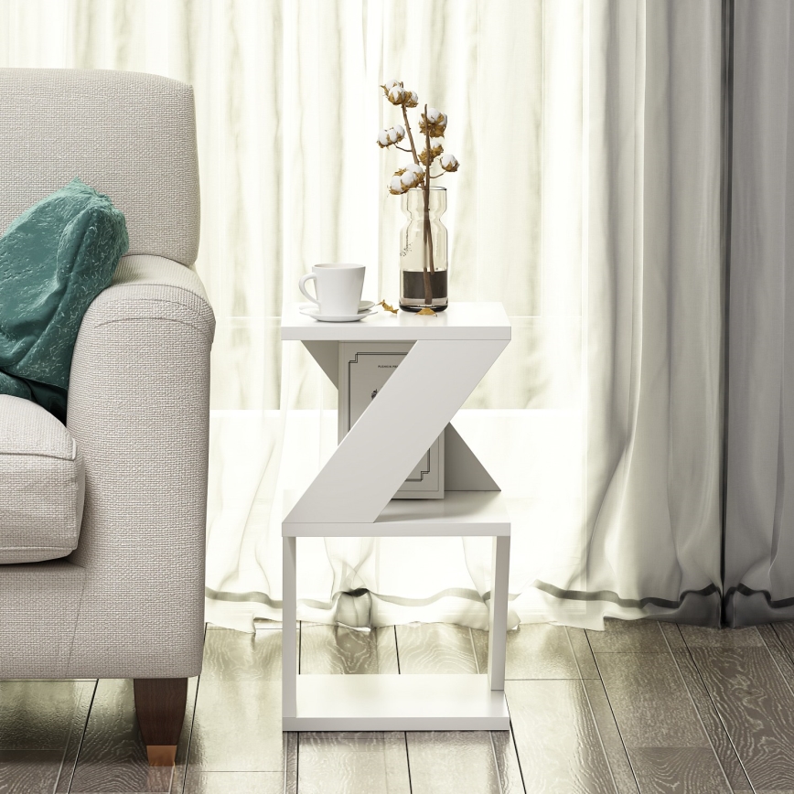 Side table ALBENI 50x30 cm white