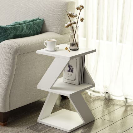 Side table ALBENI 50x30 cm white