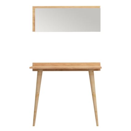 Side table BANAVENTO 84x80 cm +wall mirror 30x80 cm beige