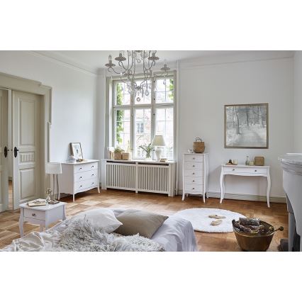 Side table BAROQUE 55x96,5 cm white