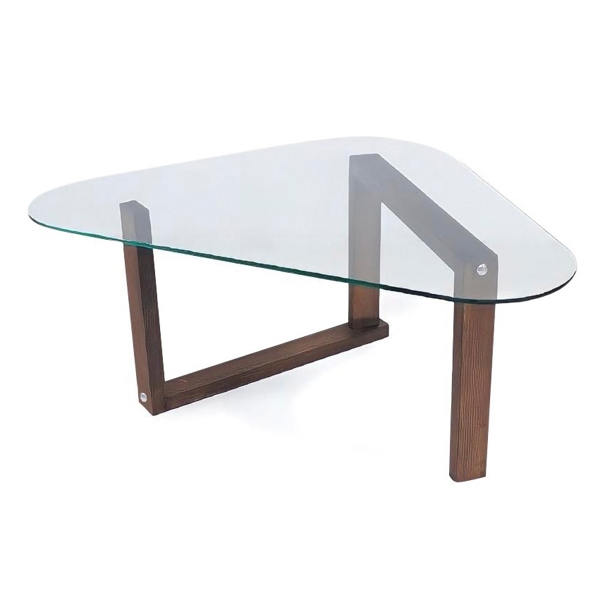 Side table CAM 41x96 cm brown/clear