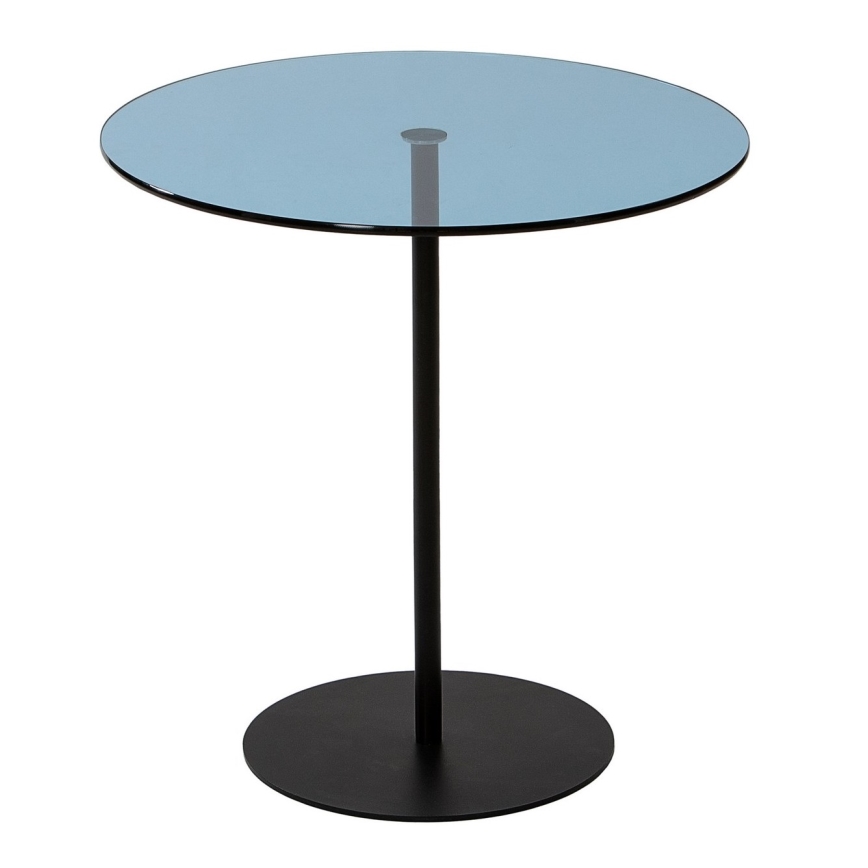 Side table CHILL 50x50 cm black/blue