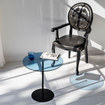 Side table CHILL 50x50 cm black/blue