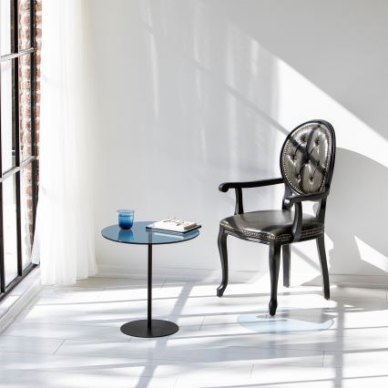 Side table CHILL 50x50 cm black/blue