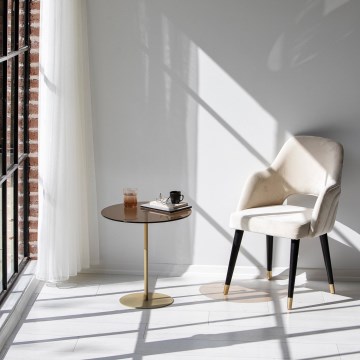 Side table CHILL 50x50 cm gold/bronze
