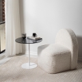 Side table CHILL 50x50 cm white/black