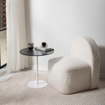 Side table CHILL 50x50 cm white/black