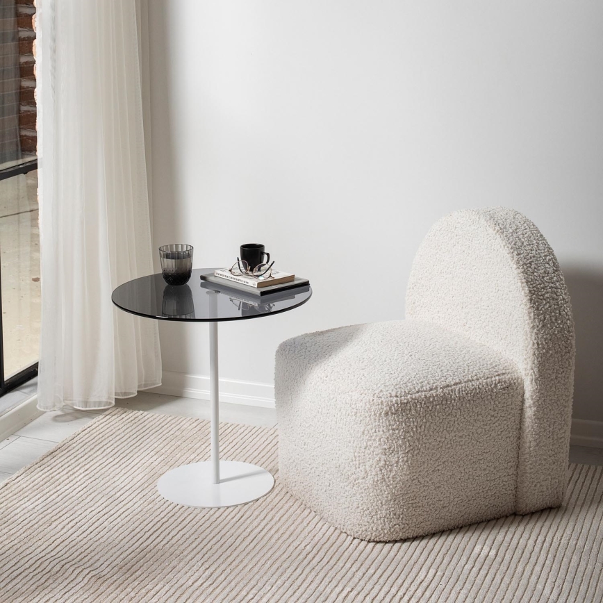 Side table CHILL 50x50 cm white/black
