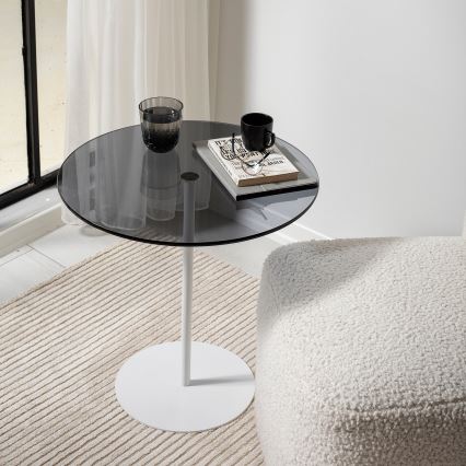 Side table CHILL 50x50 cm white/black