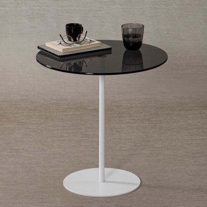 Side table CHILL 50x50 cm white/black