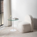Side table CHILL 50x50 cm white/clear