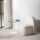 Side table CHILL 50x50 cm white/clear