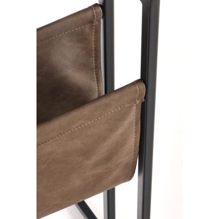 Side table COMPACT 65x47 cm black/brown