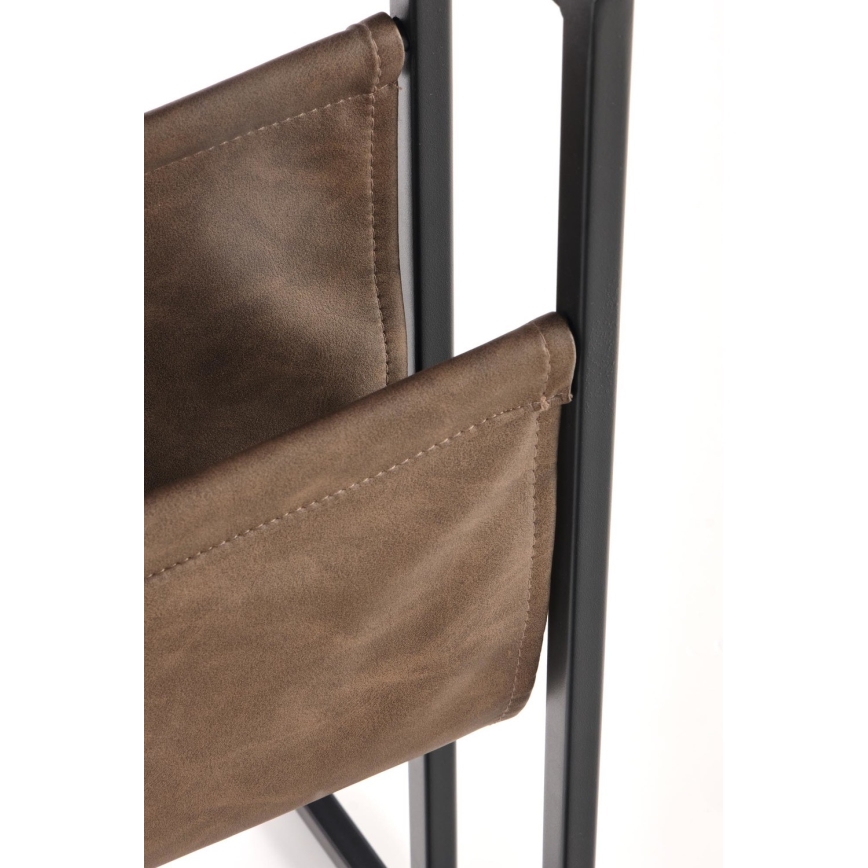 Side table COMPACT 65x47 cm black/brown