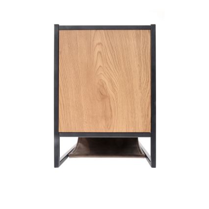 Side table COMPACT 65x47 cm black/brown