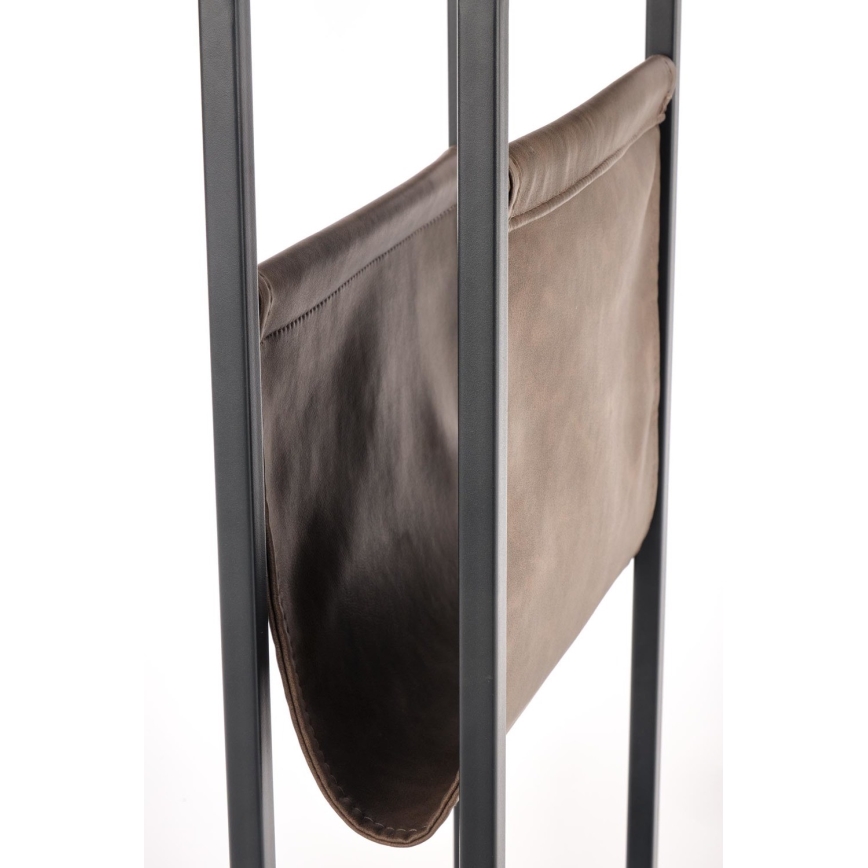 Side table COMPACT 65x47 cm black/brown
