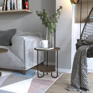 Side table CORRO 45x40 cm brown