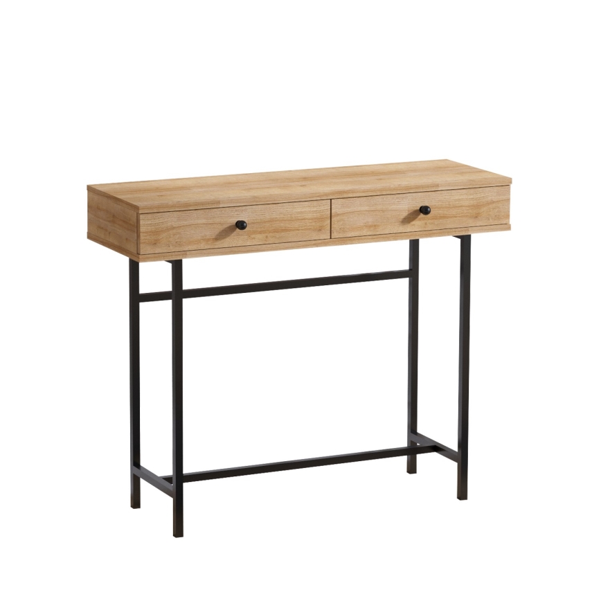 Side table ESTA 86x100 cm brown