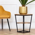 Side table EXPAND 57x40 cm black/brown