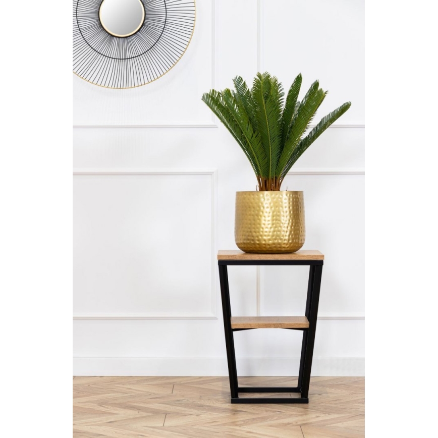 Side table EXPAND 57x40 cm black/brown