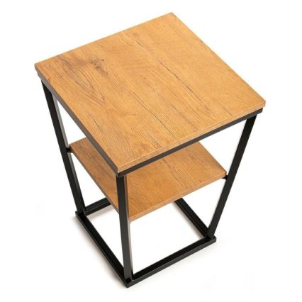 Side table EXPAND 57x40 cm black/brown