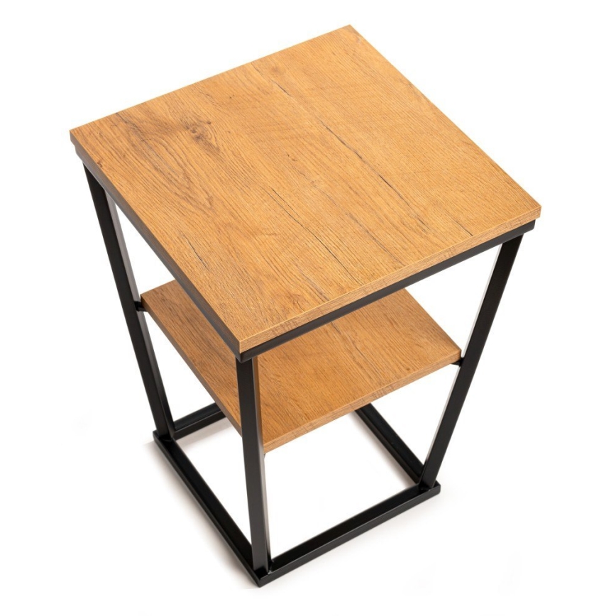 Side table EXPAND 57x40 cm black/brown