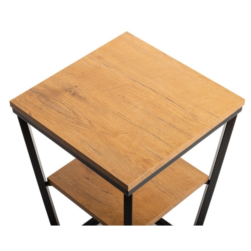 Side table EXPAND 57x40 cm black/brown