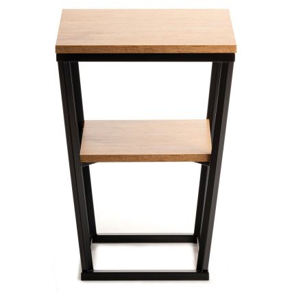Side table EXPAND 57x40 cm black/brown