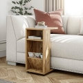 Side table FILINTA 63x40 cm brown