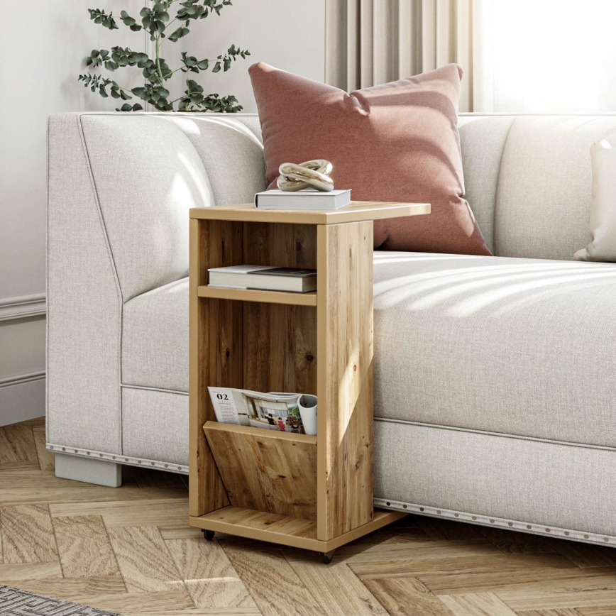 Side table FILINTA 63x40 cm brown