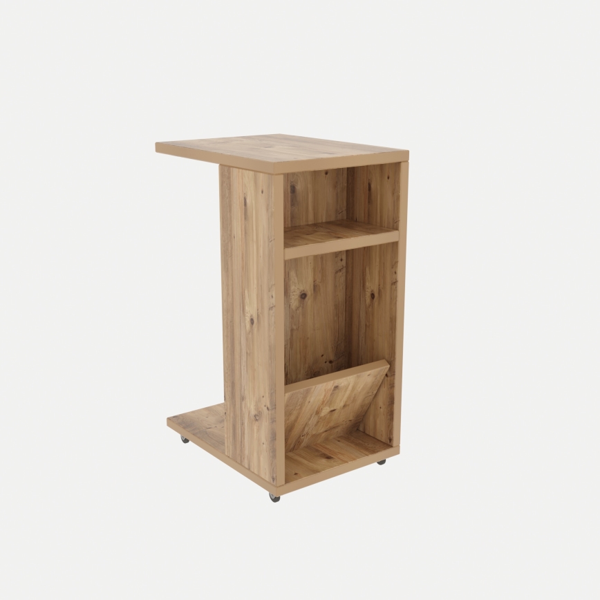 Side table FILINTA 63x40 cm brown