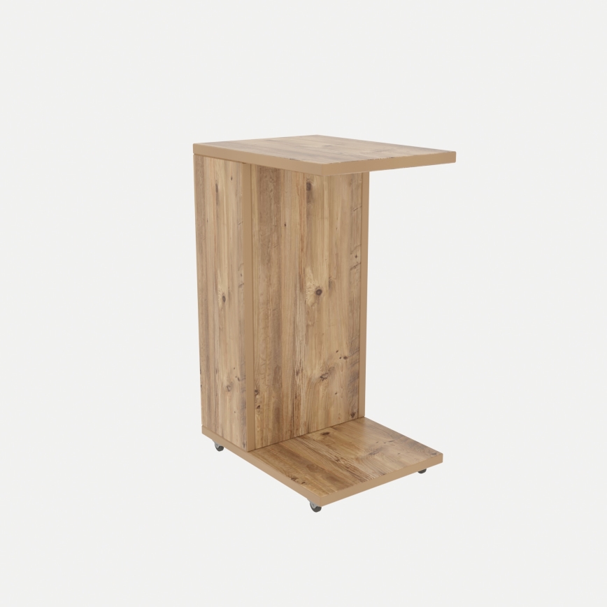 Side table FILINTA 63x40 cm brown