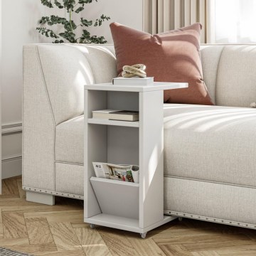 Side table FILINTA 63x40 cm white