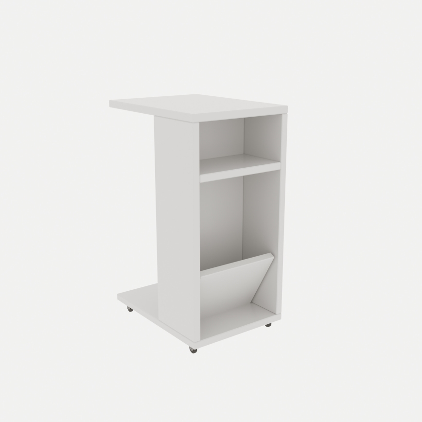 Side table FILINTA 63x40 cm white