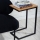 Side table HELPER 57x40 cm black/brown
