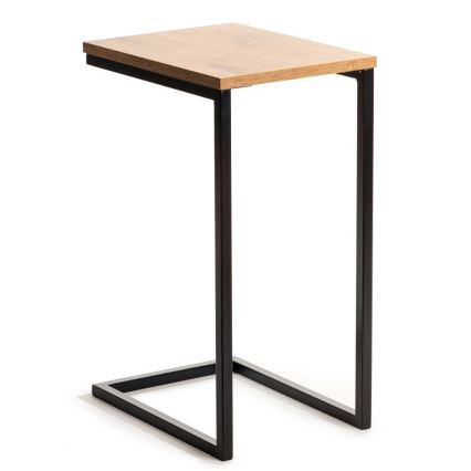 Side table HELPER 57x40 cm black/brown