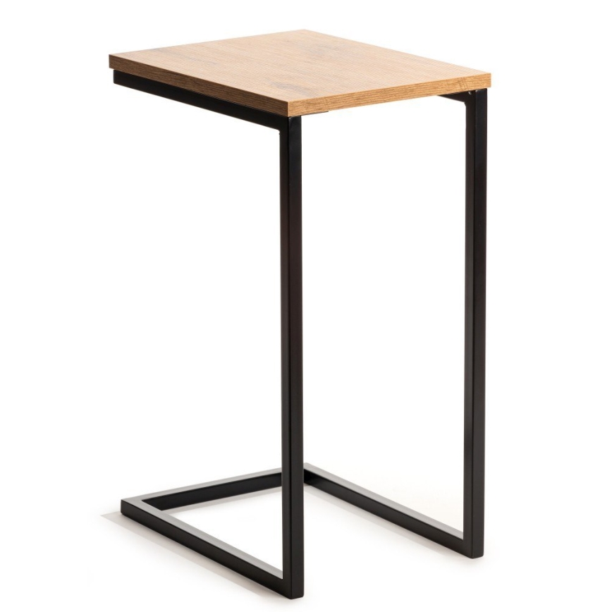 Side table HELPER 57x40 cm black/brown