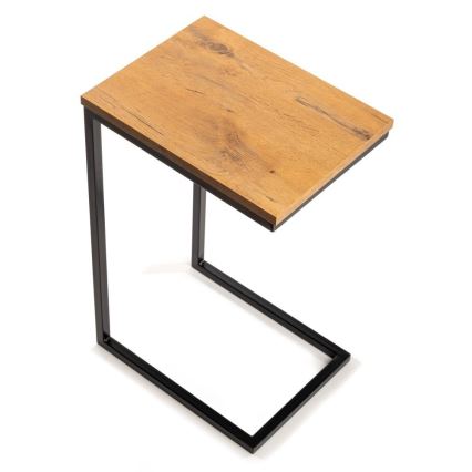 Side table HELPER 57x40 cm black/brown