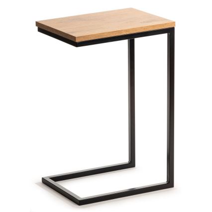 Side table HELPER 57x40 cm black/brown