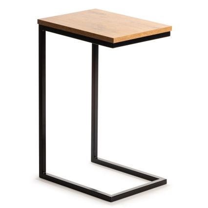 Side table HELPER 57x40 cm black/brown